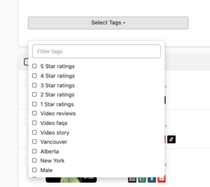 video tags